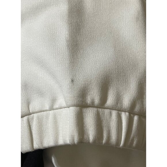 Cupio Knit Bomber Jacket Black White Size M Medium Full Zip Women's (READ) - Picture 7 of 8